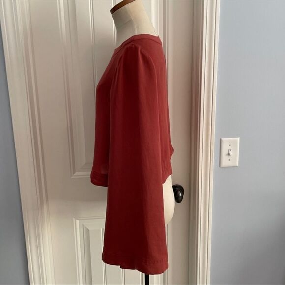 Free People Stars Aligned Crop Top Bell Sleeve S - Picture 3 of 9